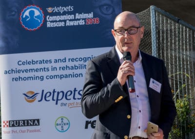 Sandy Matheson of Jetpets at the official launch event at the, Coal Loader, Sydney.